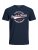 Jack & Jones JJELOGO TEE Navy - T-shirts - T-shirts i store størrelser - 2XL-14XL