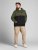 Jack & Jones JJEURBAN BLOCKING SWEAT Forest Green - Trøjer og hættetrøjer - Trøjer og Hættetrøjer i store størrelser - 2XL-14XL