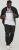 Jack & Jones CORP Logo T-Shirt White w Large Black Print - T-shirts - T-shirts i store størrelser - 2XL-14XL