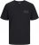 Jack & Jones CORP Logo T-Shirt Black w Small Black Print - T-shirts - T-shirts i store størrelser - 2XL-14XL