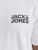 Jack & Jones CORP Logo T-Shirt White w Small Black Print - T-shirts - T-shirts i store størrelser - 2XL-14XL