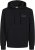 Jack & Jones CORP LOGO Small Print Hoodie Black - Trøjer og hættetrøjer - Trøjer og Hættetrøjer i store størrelser - 2XL-14XL