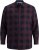 Jack & Jones Gingham L/S Shirt Dark Red - Skjorter - Skjorter til store mænd 2XL- 8XL
