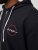 Jack & Jones JJSTAMP ZIP Hoodie Black - Trøjer og hættetrøjer - Trøjer og Hættetrøjer i store størrelser - 2XL-14XL