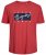 Jack & Jones JORJOSHUA T-shirt Red - T-shirts - T-shirts i store størrelser - 2XL-14XL