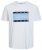 Jack & Jones JORJOSHUA T-shirt Bright White - T-shirts - T-shirts i store størrelser - 2XL-14XL
