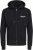 Jack & Jones ESTERBRO Zip Hoodie Black - Trøjer og hættetrøjer - Trøjer og Hættetrøjer i store størrelser - 2XL-14XL