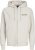 Jack & Jones ESTERBRO Zip Hoodie Light Grey - Trøjer og hættetrøjer - Trøjer og Hættetrøjer i store størrelser - 2XL-14XL