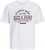 Jack & Jones JJELOGO O-Neck T-Shirt White - T-shirts - T-shirts i store størrelser - 2XL-14XL