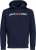 Jack & Jones CORP OLD LOGO REG FIT Hoodie Navy Blazer - Trøjer og hættetrøjer - Trøjer og Hættetrøjer i store størrelser - 2XL-14XL