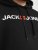Jack & Jones CORP OLD LOGO REG FIT Hoodie Black - Trøjer og hættetrøjer - Trøjer og Hættetrøjer i store størrelser - 2XL-14XL