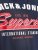 Jack & Jones LOGO O-Neck T-Shirt Dark Blue - T-shirts - T-shirts i store størrelser - 2XL-14XL