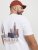 Jack & Jones Boston Photo Crew Neck T-Shirt Bright White - T-shirts - T-shirts i store størrelser - 2XL-14XL