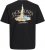 Jack & Jones Boston Photo Crew Neck T-Shirt Black - T-shirts - T-shirts i store størrelser - 2XL-14XL