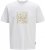 Jack & Jones Tarmac Camo Crew Neck T-Shirt Bright White - T-shirts - T-shirts i store størrelser - 2XL-14XL