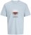 Jack & Jones Vira Branding Crew Neck T-Shirt Skyway - T-shirts - T-shirts i store størrelser - 2XL-14XL