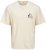 Jack & Jones Bellagio Collage Crew Neck T-Shirt Antique White - T-shirts - T-shirts i store størrelser - 2XL-14XL