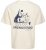 Jack & Jones Bellagio Collage Crew Neck T-Shirt Antique White - T-shirts - T-shirts i store størrelser - 2XL-14XL
