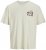 Jack & Jones Fuji Crew Neck T-Shirt Antique White - T-shirts - T-shirts i store størrelser - 2XL-14XL