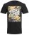 Jack & Jones JJPETE SHAPE Camo Print T-Shirt Black - T-shirts - T-shirts i store størrelser - 2XL-14XL
