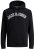 Jack & Jones JJCITY Hoodie Black - Trøjer og hættetrøjer - Trøjer og Hættetrøjer i store størrelser - 2XL-14XL