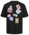 Jack & Jones JORDECAL T-Shirt with Back Print Black - T-shirts - T-shirts i store størrelser - 2XL-14XL