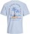 Jack & Jones Summer Vibes Crew Neck T-Shirt Chambray Blue - T-shirts - T-shirts i store størrelser - 2XL-14XL