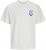 Jack & Jones Charge Crew Neck Printed T-Shirt White - T-shirts - T-shirts i store størrelser - 2XL-14XL