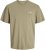 Jack & Jones Ayce Crew Neck T-Shirt Beige - T-shirts - T-shirts i store størrelser - 2XL-14XL