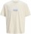 Jack & Jones Parallel Crew Neck T-Shirt Antique White - T-shirts - T-shirts i store størrelser - 2XL-14XL