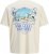 Jack & Jones Parallel Crew Neck T-Shirt Antique White - T-shirts - T-shirts i store størrelser - 2XL-14XL