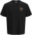 Jack & Jones Parallel Crew Neck T-Shirt Black - T-shirts - T-shirts i store størrelser - 2XL-14XL