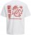 Jack & Jones Snake Dragon Crew Neck T-Shirt Bright White - T-shirts - T-shirts i store størrelser - 2XL-14XL