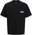 Jack & Jones Summer Sago Print Crew Neck T-Shirt Black - T-shirts - T-shirts i store størrelser - 2XL-14XL
