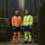 Leo Hawkridge Ecoviz High Performance 4X Stretch Trouser Hi-Vis Orange/Navy Print - Arbejdstøj - Arbejdstøj i store størrelser