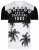 Kam Jeans 5228 Malibu T-shirt Black/White - T-shirts - T-shirts i store størrelser - 2XL-14XL