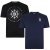 Kam Jeans 5348 T-shirt Vintage/Denim Twin Pack - T-shirts - T-shirts i store størrelser - 2XL-14XL