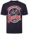 Kam Jeans 5712 Twin Pack Motorcycle/Cycle Print Tee Black and Navy - T-shirts - T-shirts i store størrelser - 2XL-14XL