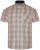 Kam Jeans 6382 Kortærmet Tekstureret Ternet Skjorte Beige - Skjorter - Skjorter til store mænd 2XL- 8XL
