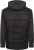 Kam Jeans KV135 Quilted Zip Thru Hoody with Padded Body & Jersey Sleeves Black TALL SIZES - HERRETØJ MT-6XLT - Tøj til høje mænd