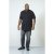 D555 Archer Collarless Shirt Black - Skjorter - Skjorter til store mænd 2XL- 8XL