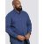 D555 Bainton Long Sleeve Shirt Navy - Skjorter - Skjorter til store mænd 2XL- 8XL