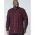 D555 Theo Long Sleeve Check Shirt - Skjorter - Skjorter til store mænd 2XL- 8XL