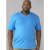 D555 Signature V-hals T-shirt Blå - T-shirts - T-shirts i store størrelser - 2XL-14XL