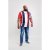 D555 Bancroft T-shirt Red/Navy - T-shirts - T-shirts i store størrelser - 2XL-14XL