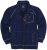 Adamo Manuel Sweatshirt with Zipper Navy - Trøjer og Hættetrøjer - Trøjer og Hættetrøjer i store størrelser - 2XL-14XL