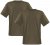Adamo Marlon Comfort fit 2-pack T-shirt Khaki - T-shirts - T-shirts i store størrelser - 2XL-14XL