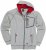 Adamo Michael Hoodie with Zipper Grey - Trøjer og hættetrøjer - Trøjer og Hættetrøjer i store størrelser - 2XL-14XL