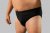 20 Nodi Stretch Cotton Briefs with Embroidered Side Label Black - Undertøj og badetøj - Badetøj og Undertøj i store størrelser 