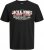 Jack & Jones Logo 2COL T-Shirt Black - T-shirts - T-shirts i store størrelser - 2XL-14XL
